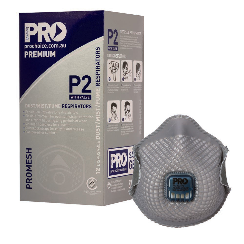 Pro Choice Safety Gear Dust Masks Promesh P2+Valve