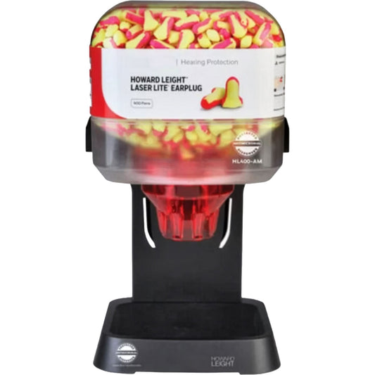 Howard Leight HL400 Lite dispenser Antimicrobial with 400 pairs Bilsom 303 Large Uncorded Earplugs