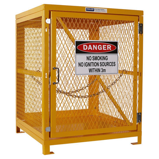 Pratt Safety Forklift Storage Cage. 1 Storage Level Up To 4 Forklift Cylinders