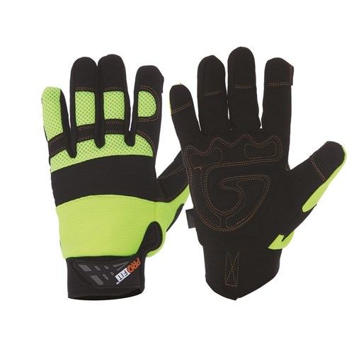 Pro Choice Safety Gear Profit Protec Gloves Hi Vis Yellow