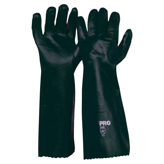 Pro Choice Safety Gear 45cm Green Double Dipped PVC Gloves Large