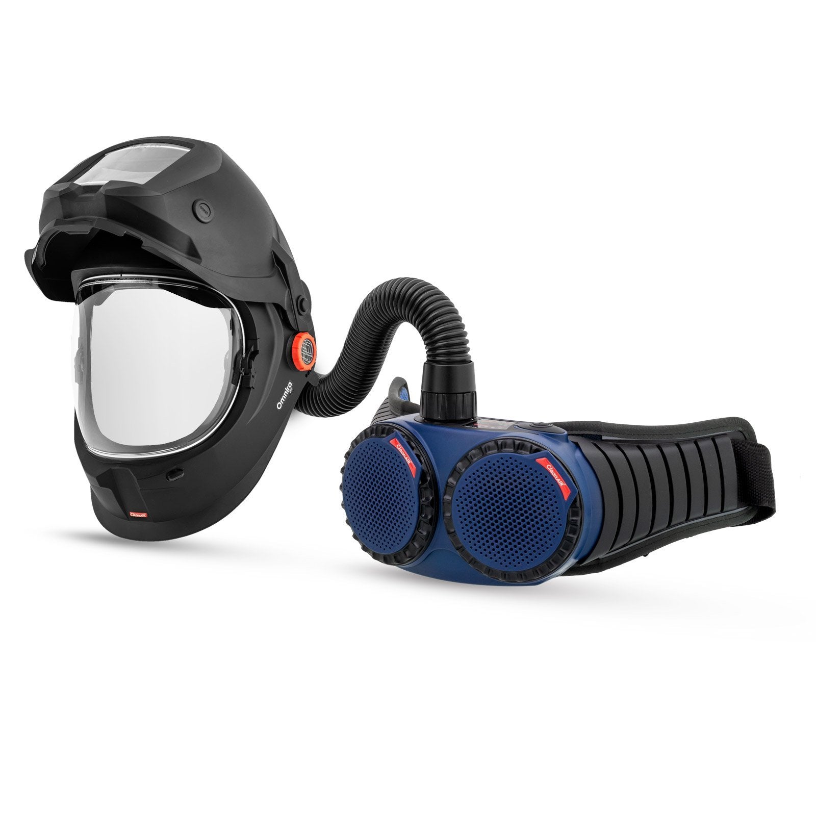 CleanAIR R303201 Omnira COMBI Flip-up Welding Helmet & AerGO PAPR Kit