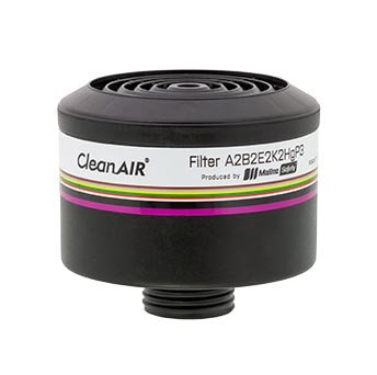 CleanAIR R500166 CF02 Mask A2B2E2K2HgP3 filter with DIN Thread - 1 piece