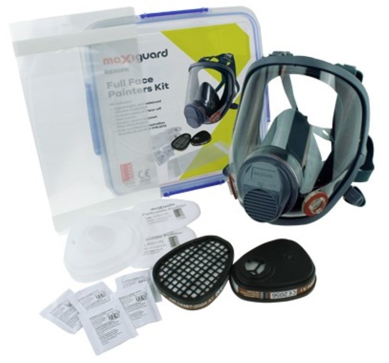 Maxisafe R690PK MaxiGuard Full Face Respirator Painters Kit