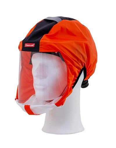 CleanAIR R720102 Protective Short Respiratory Hood CA-1 - Orange