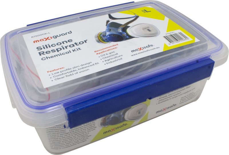Maxisafe R7500CK MaxiGuard Half Mask Silicone Chemical Kit