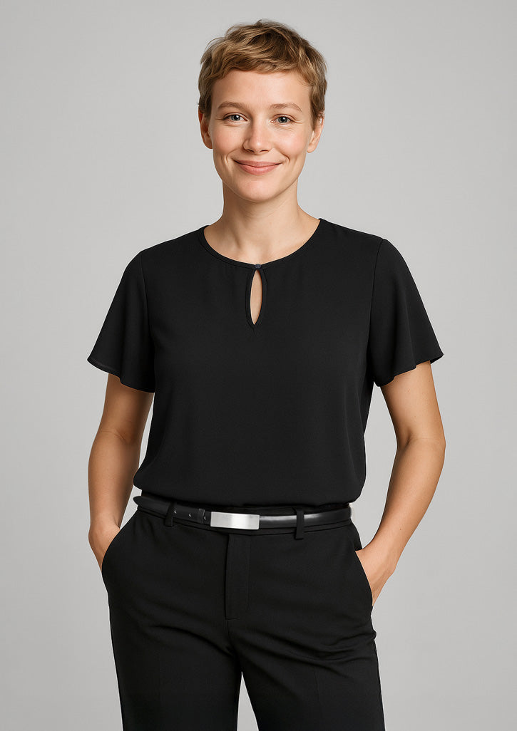 BizCorporate RB261LS Womens Vienna Short Sleeve Blouse