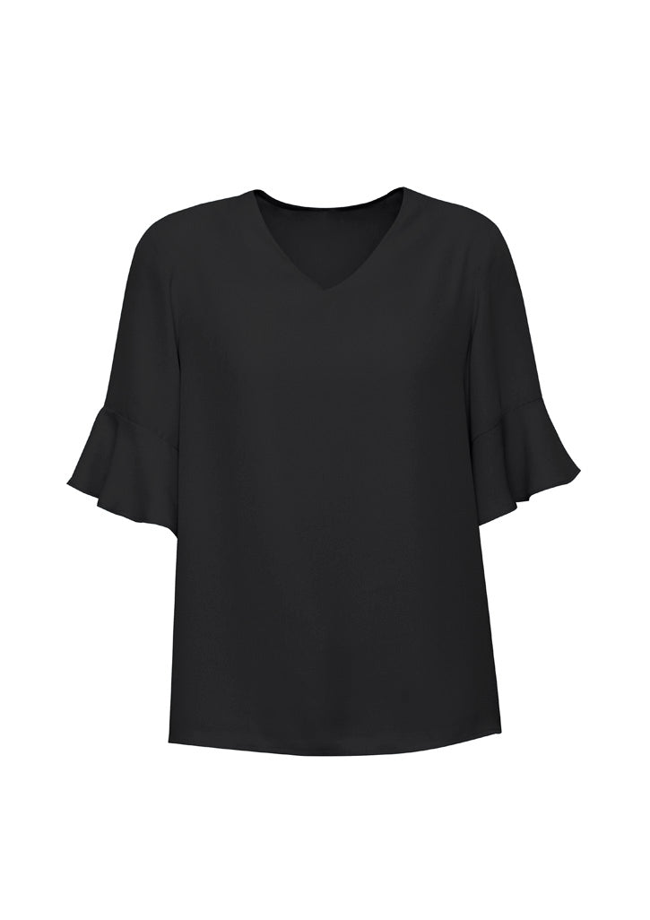 BizCorporate RB966LS Womens Aria Fluted Sleeve Blouse product front