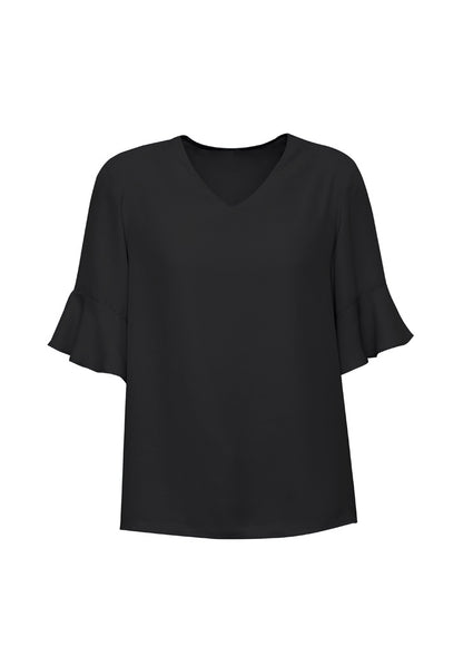 BizCorporate RB966LS Womens Aria Fluted Sleeve Blouse product front