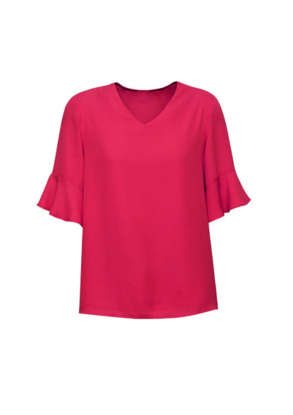 BizCorporate RB966LS Womens Aria Fluted Sleeve Blouse product front
