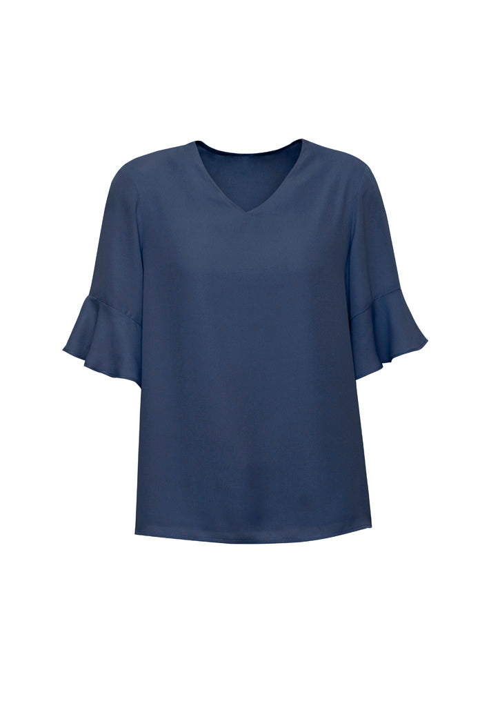 BizCorporate RB966LS Womens Aria Fluted Sleeve Blouse product front