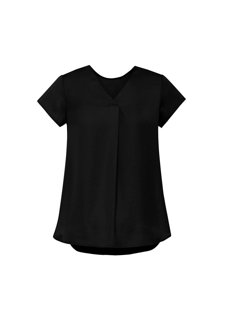 BizCorporate RB967LS Womens Kayla V-Neck Pleat Blouse product front
