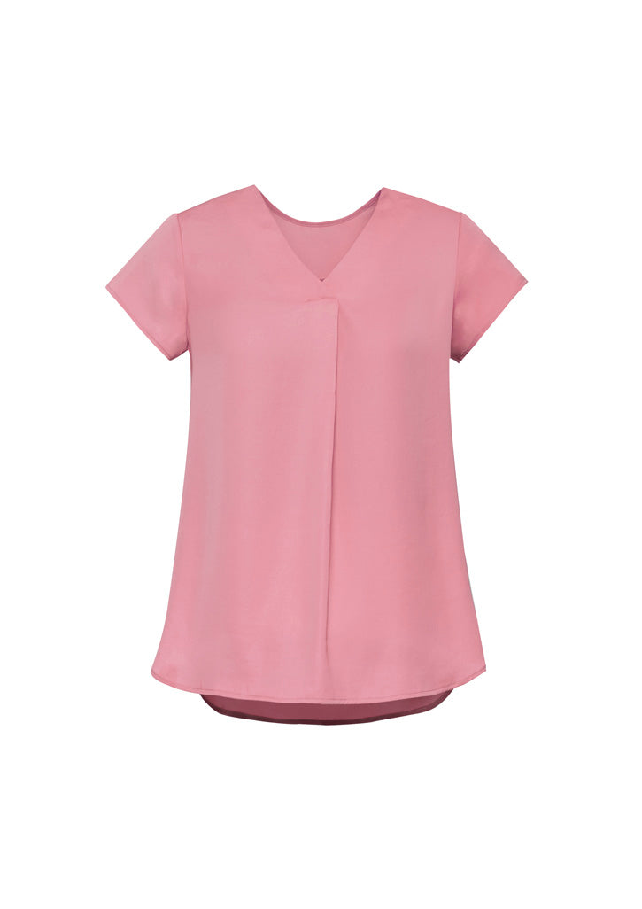 BizCorporate RB967LS Womens Kayla V-Neck Pleat Blouse product front