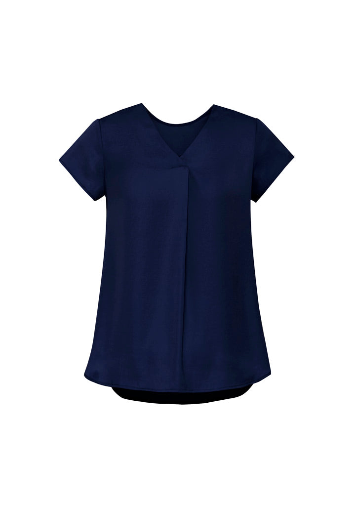 BizCorporate RB967LS Womens Kayla V-Neck Pleat Blouse product front
