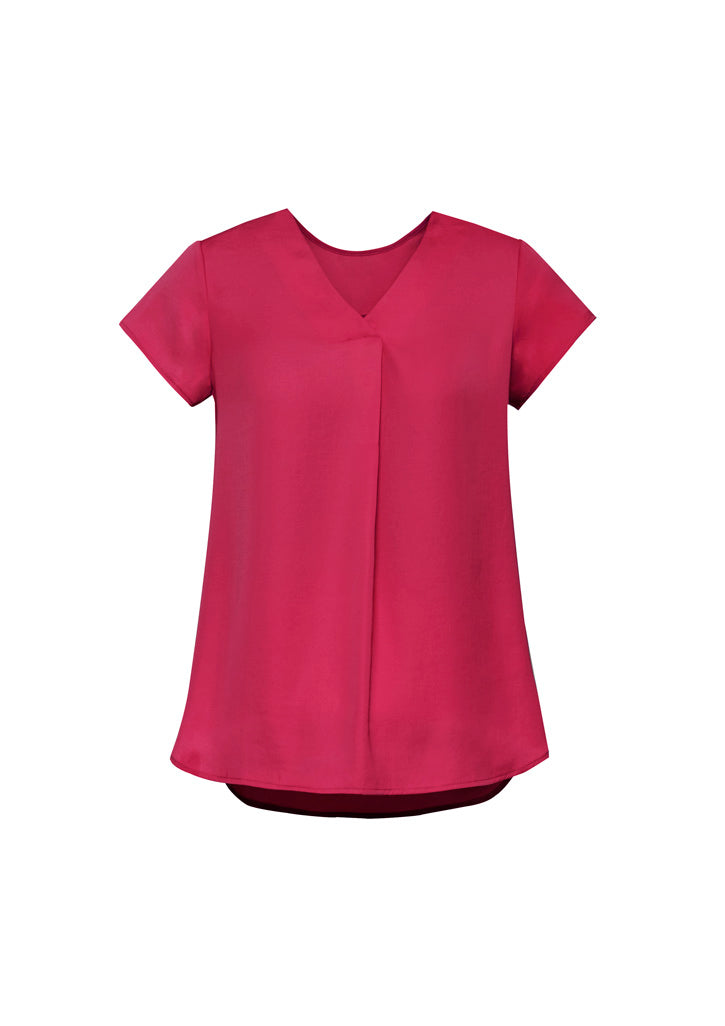 BizCorporate RB967LS Womens Kayla V-Neck Pleat Blouse product front