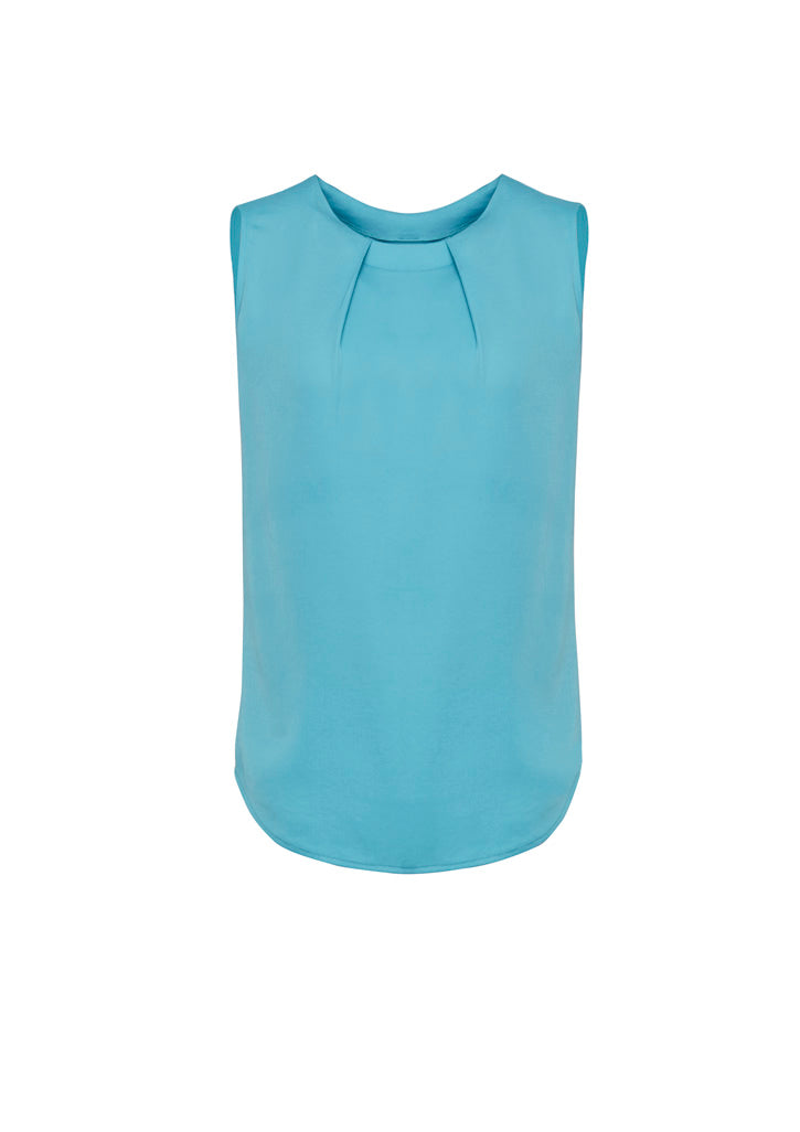 BizCorporate RB973LN Womens Estelle Sleeveless Pleat Detail Blouse product front