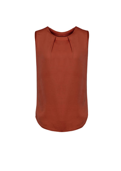 BizCorporate RB973LN Womens Estelle Sleeveless Pleat Detail Blouse product front