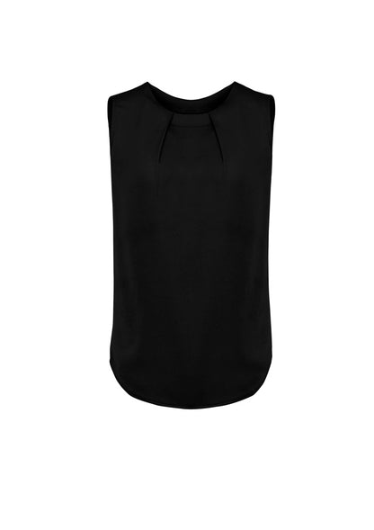 BizCorporate RB973LN Womens Estelle Sleeveless Pleat Detail Blouse product front