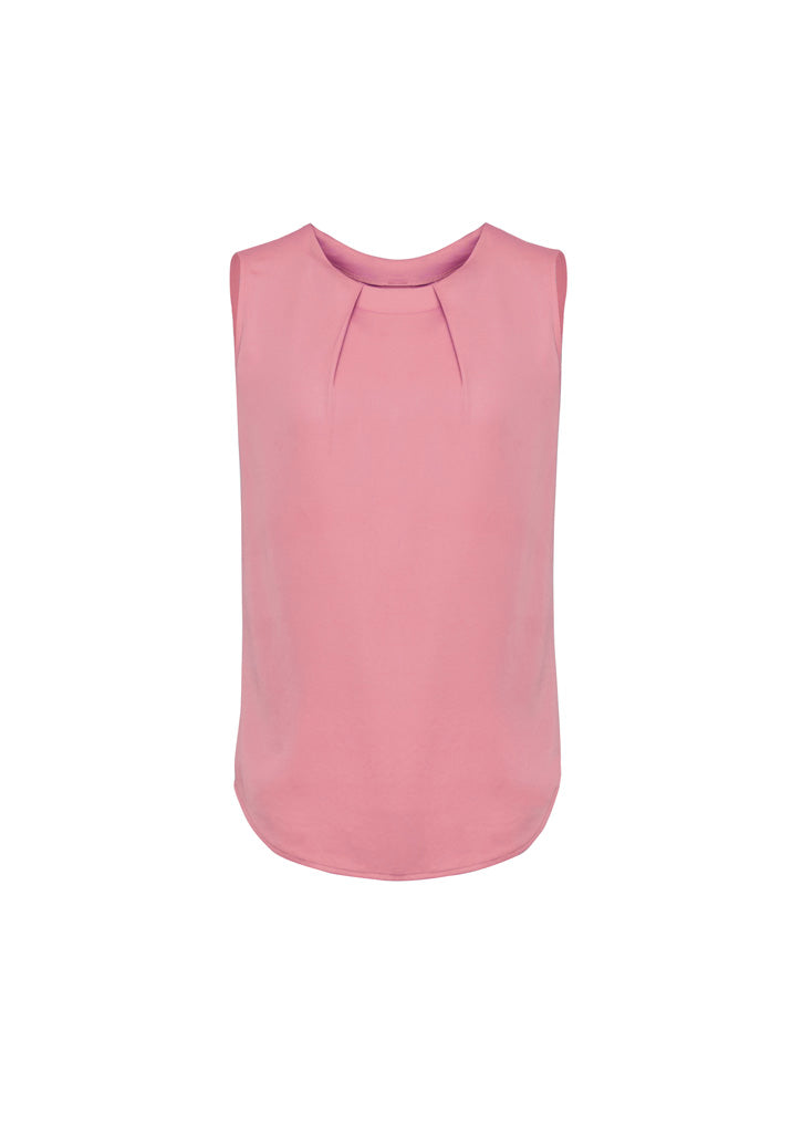 BizCorporate RB973LN Womens Estelle Sleeveless Pleat Detail Blouse product front