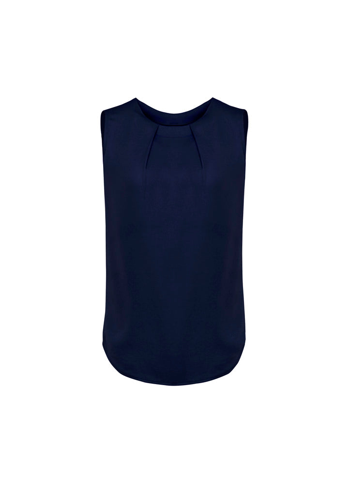 BizCorporate RB973LN Womens Estelle Sleeveless Pleat Detail Blouse product front