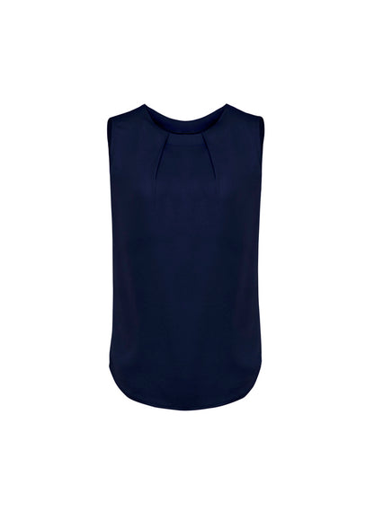 BizCorporate RB973LN Womens Estelle Sleeveless Pleat Detail Blouse product front