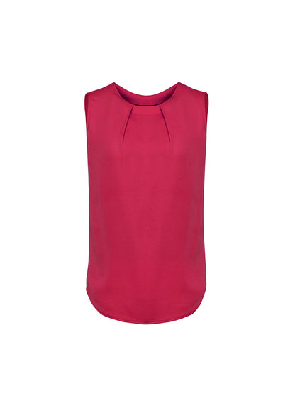 BizCorporate RB973LN Womens Estelle Sleeveless Pleat Detail Blouse product front