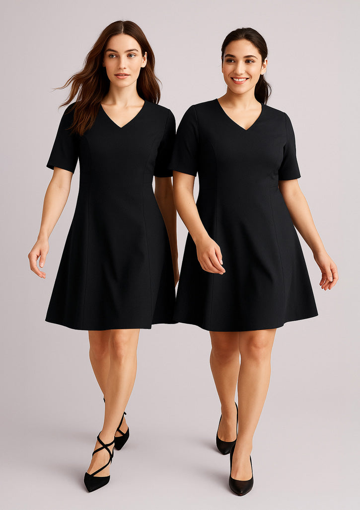 BizCorporate RD974L Womens Siena Extended Short Sleeve Dress