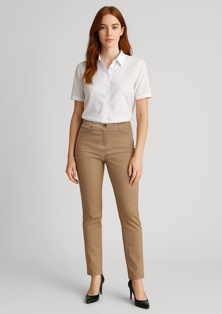 BizCorporate RGP263L Womens Slim Leg Stretch Chino Pant