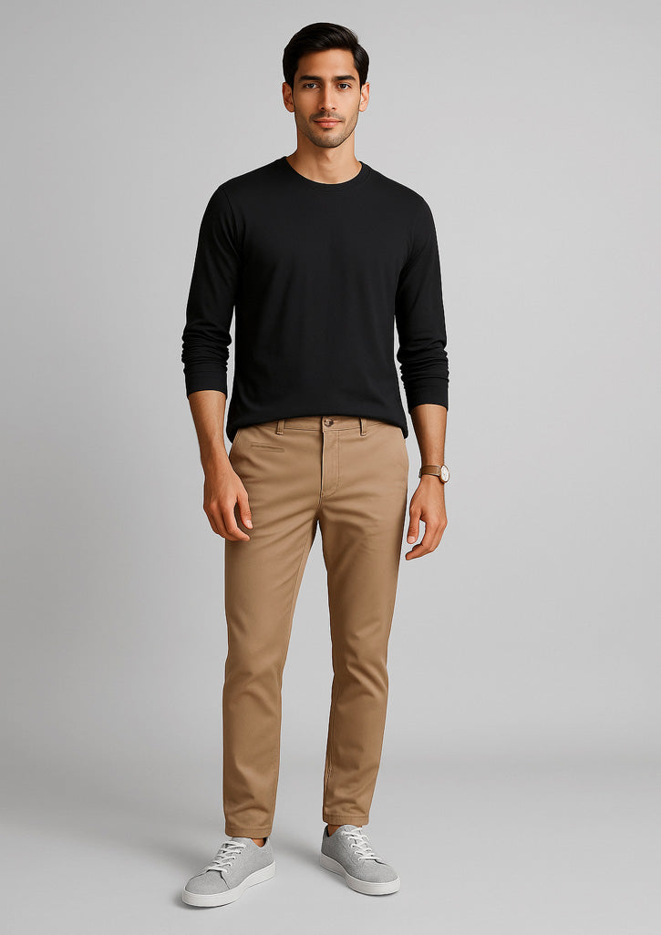 BizCorporate RGP263M Mens Traveller Tapered Stretch Chino Pant