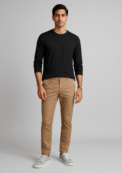 BizCorporate RGP263M Mens Traveller Tapered Stretch Chino Pant