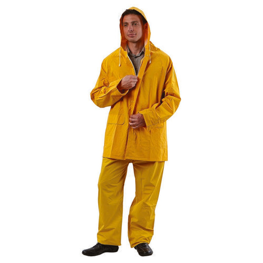 WORKIT Workwear Yellow 3/4 Length PVC Rain Jacket