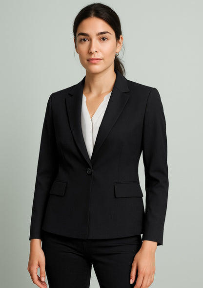 BizCorporate RJ401L Womens Renew Single Button Mid Length Jacket