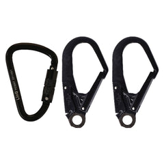 LINQ Height Safety Double Leg Kernmantle 2M Shock Absorb Rope Lanyard With Hardware KT & SD