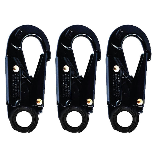 LINQ Height Safety Double Leg Kernmantle 2M Shock Absorb Rope Lanyard With Hardware SN X3