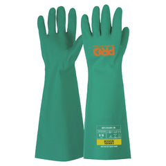 Pro Choice Safety Gear 45Cm Green Nitrile Gauntlet Gloves