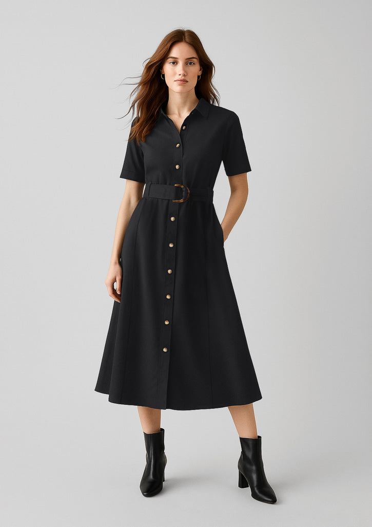 BizCorporate RO571LS Womens Adele Midi Dress