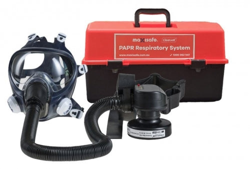 CleanAIR RPA519A RCF02 Full-face Respirator & Asbest PAPR Kit - Belt Mounted