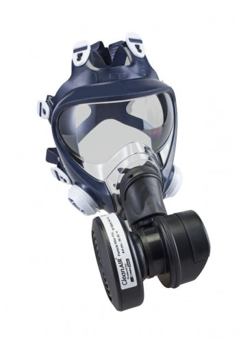 CleanAIR RPA531A RCF02 Full-face Respirator & Asbest PAPR Kit - Nose Mounted