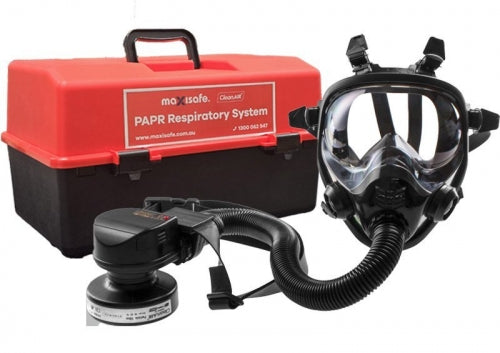 CleanAIR RPA539A RGX02 Full-face Respirator & Asbest PAPR Kit - Belt Mounted