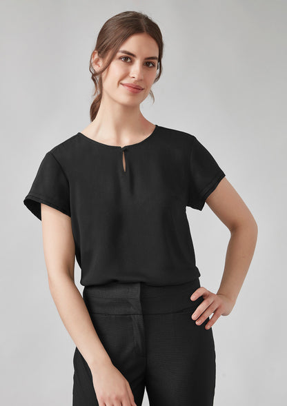 BizCorporate RU569LS Womens Evelyn Short Sleeve Blouse