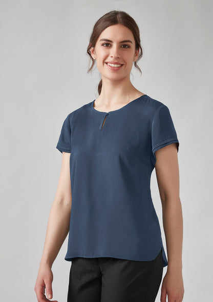 BizCorporate RU569LS Womens Evelyn Short Sleeve Blouse