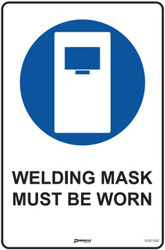 Welding Mask Must Be Worn Sign - Safety Sign