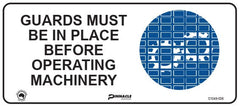 Guards Must Be In Place Before Operating Machinery Sign - Safety Sign