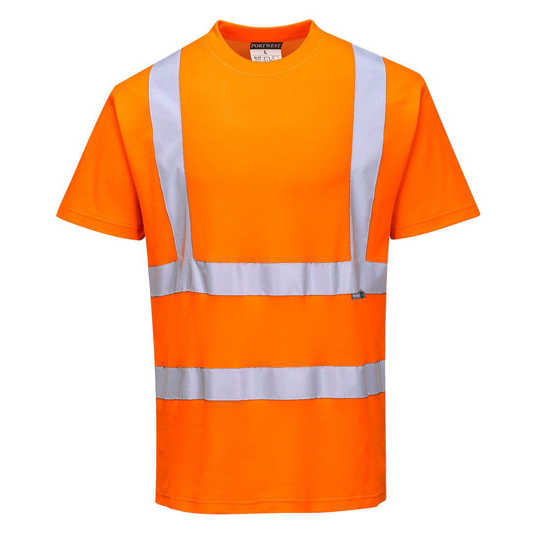 Portwest Cotton Comfort T-Shirt S/S in Orange