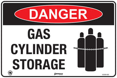 Danger Gas Cylinder Storage (Picto) Sign - Safety Sign