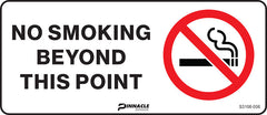 No Smoking Beyond This Point Sign - Safety Sign