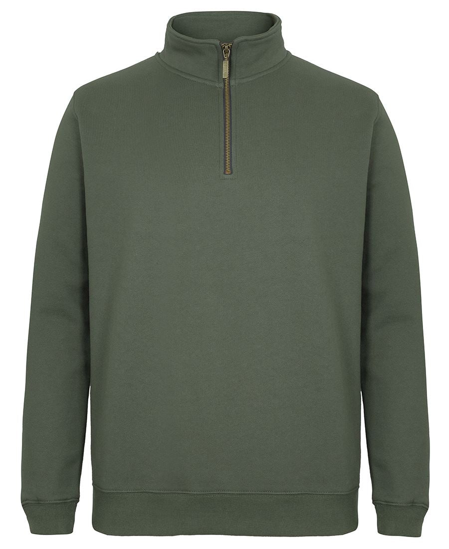 C of C Brass 1/2 Zip Sweat Black -2Xs