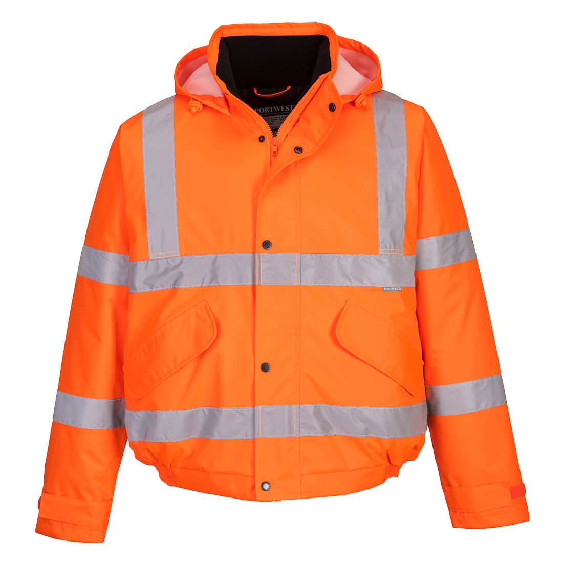 Portwest Hi-Vis Bomber Jacket in Orange
