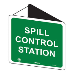 Spill Control Station, Off Wall Sign - Safety Sign
