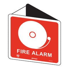 Fire Alarm (With Picto), Off Wall Sign - Safety Sign